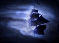 Ship in a storm