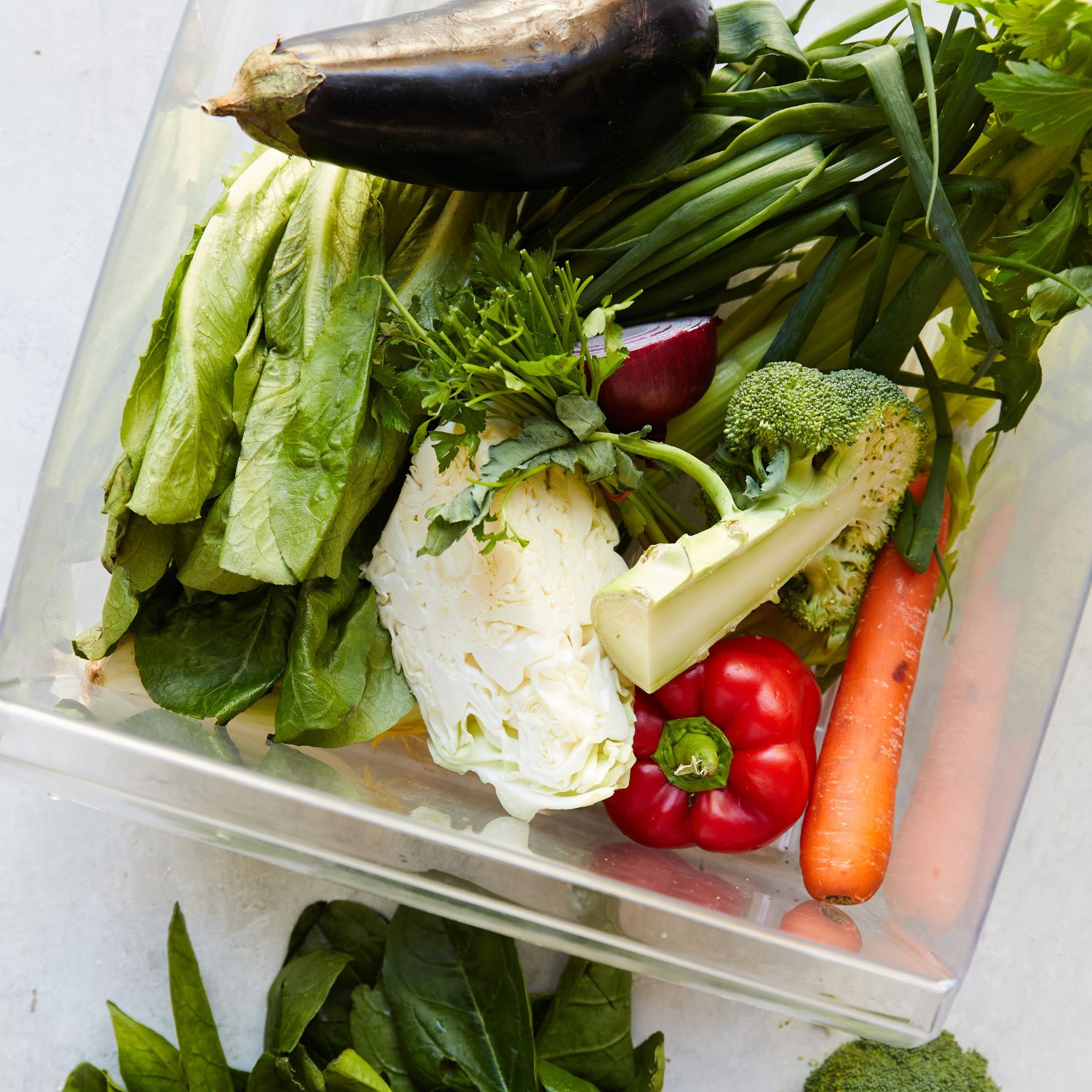 Image of vegetables in a crisper