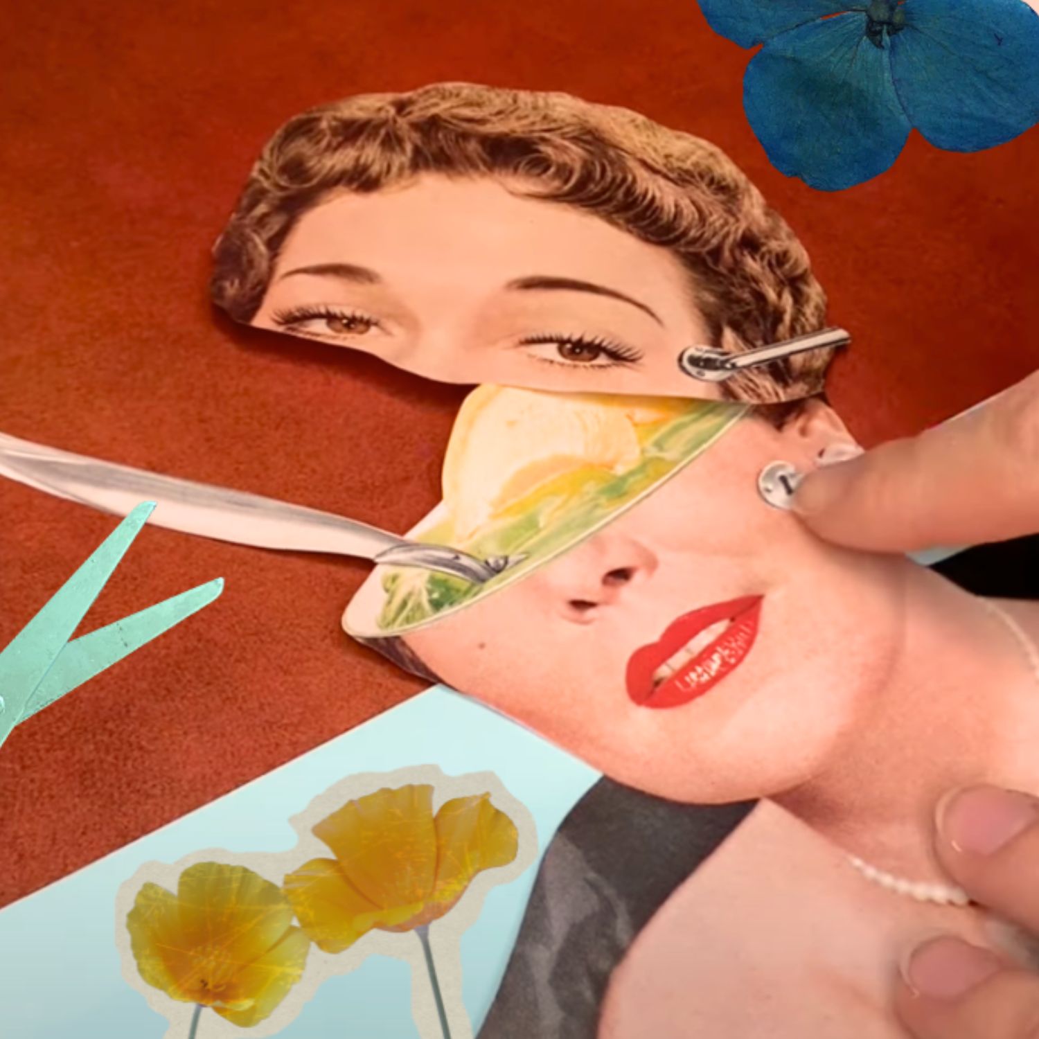 Image of a collaging activity